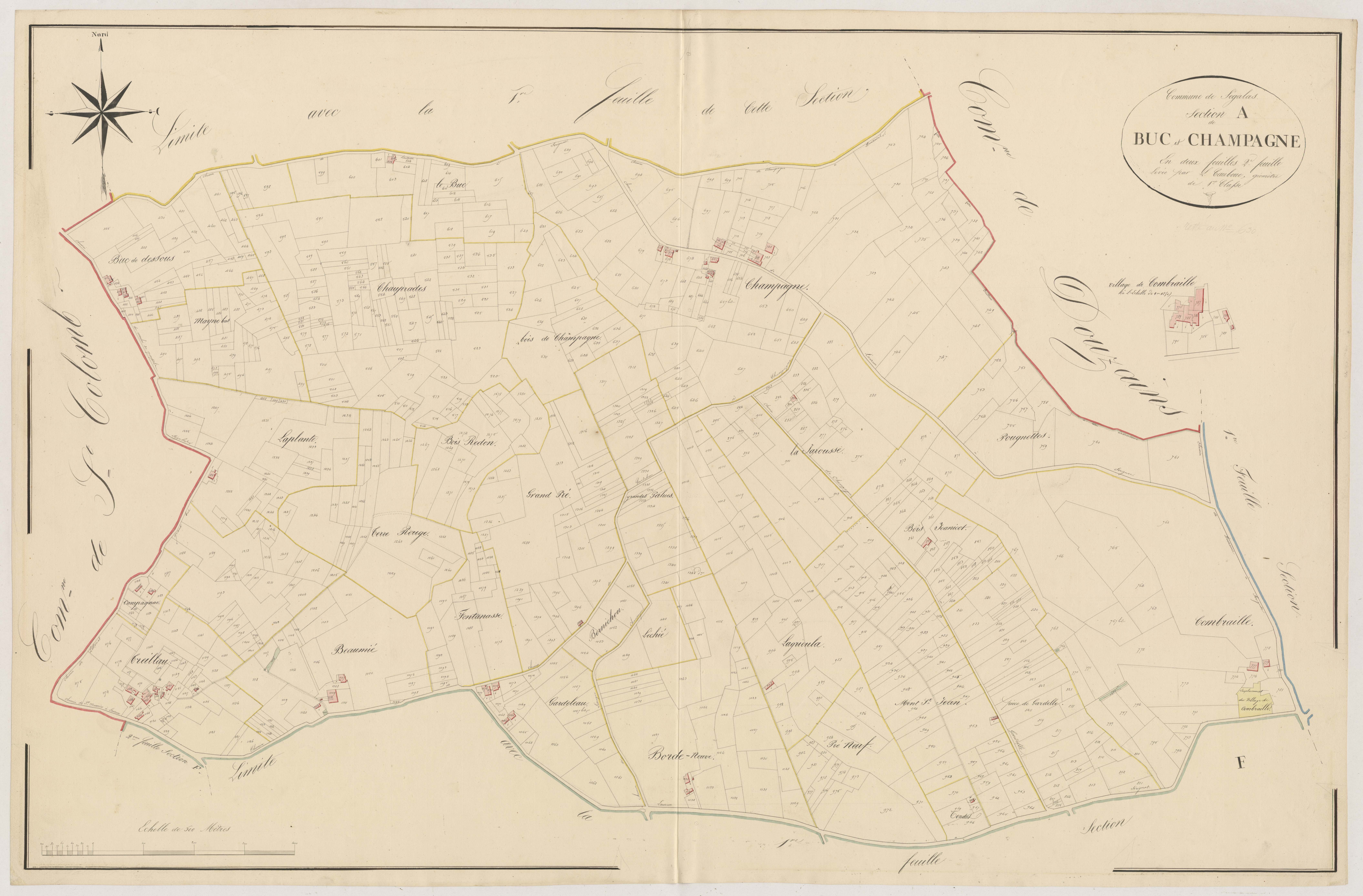 Plan napoléonien, atlas-A2 Buc et Champagne, Ségalas