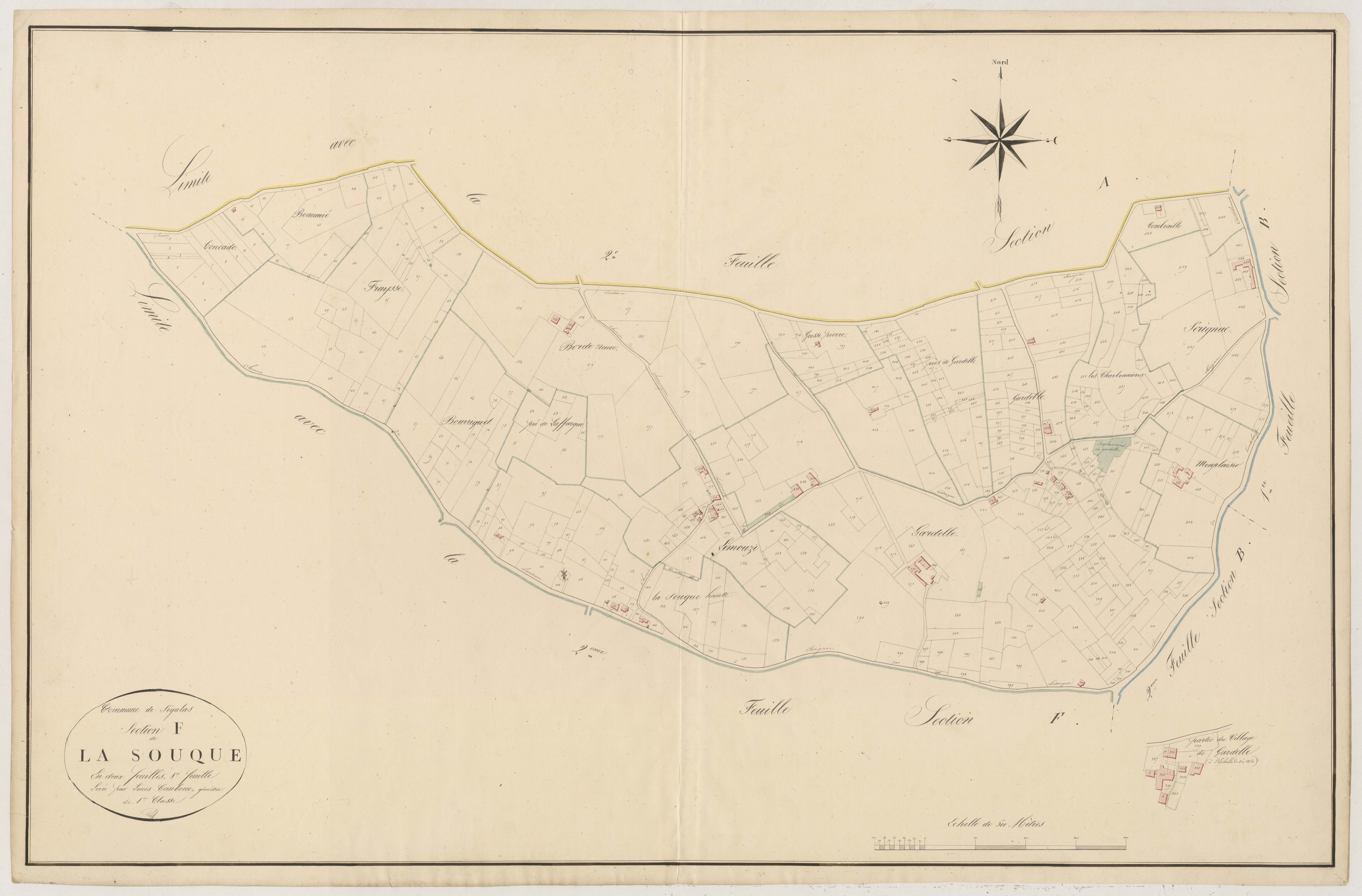 Plan napoléonien, atlas-F1 La Souque, Ségalas