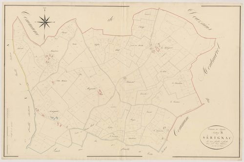 Plan napoléonien, atlas-B1 Sérignac, Ségalas