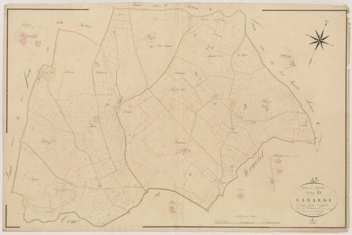 Plan napoléonien, atlas-D1 Labarde, Ségalas