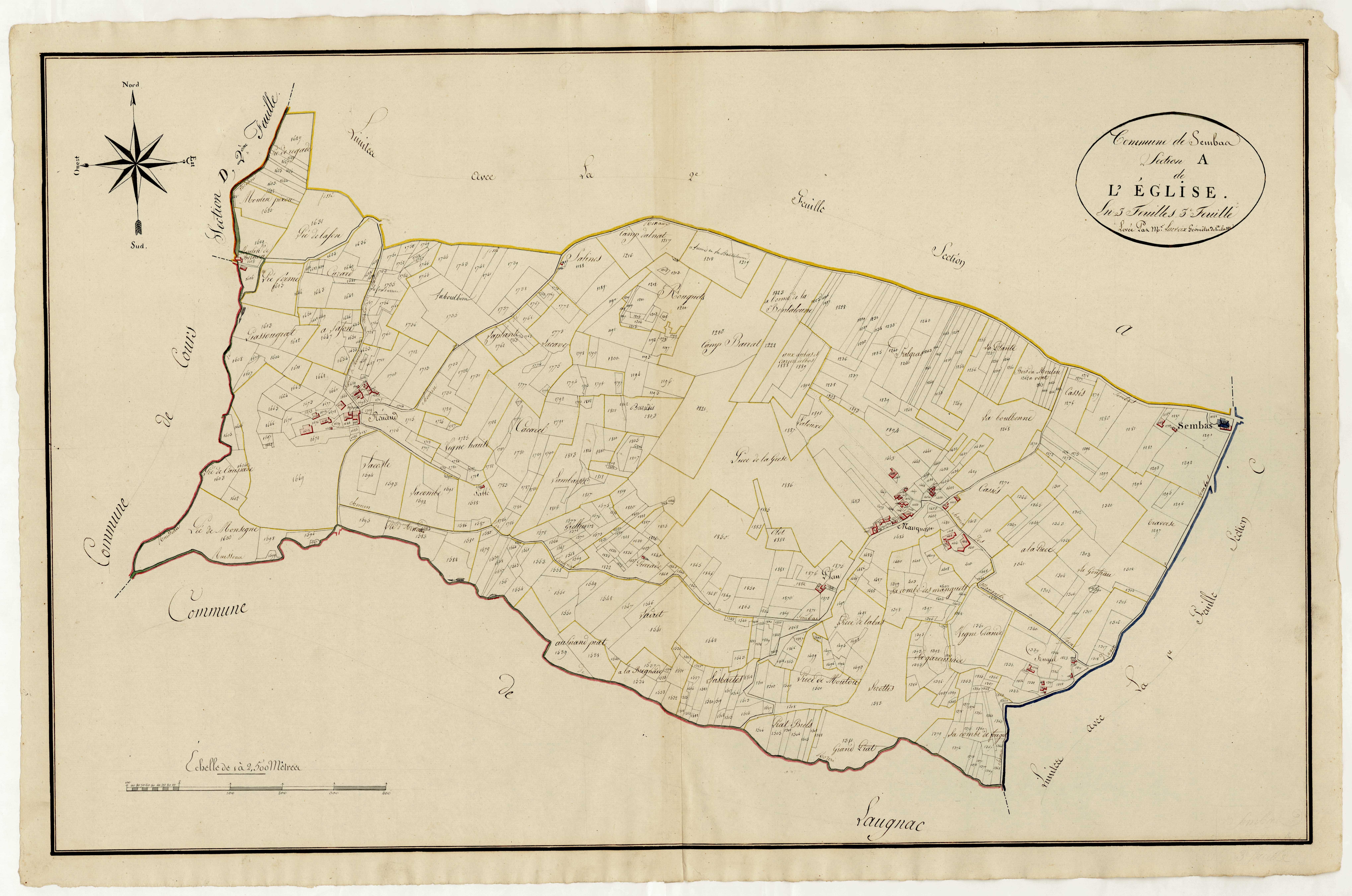 Plan primitif, atlas-A3 L’Eglise, Sembas