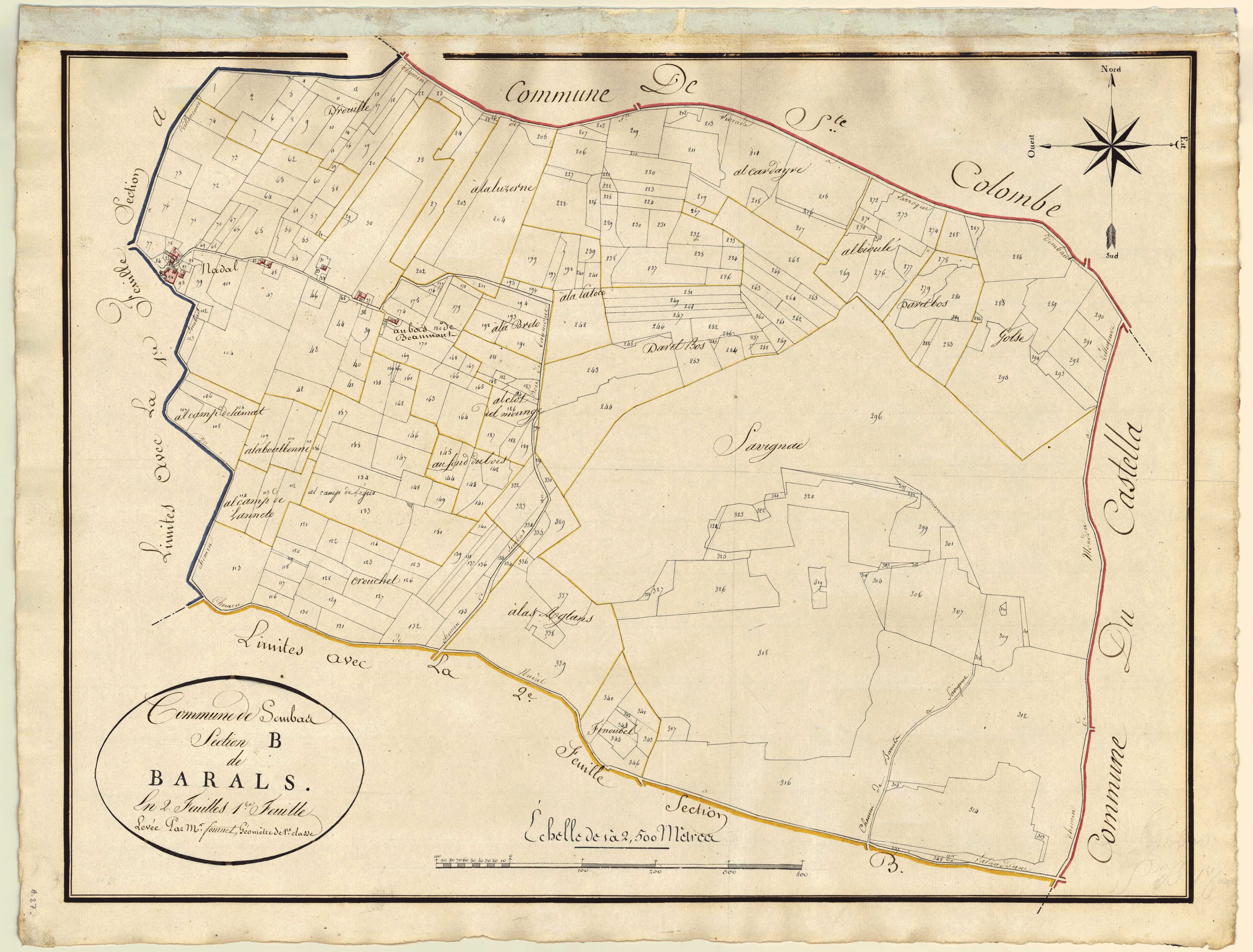 Plan primitif, atlas-B1 Barals, Sembas