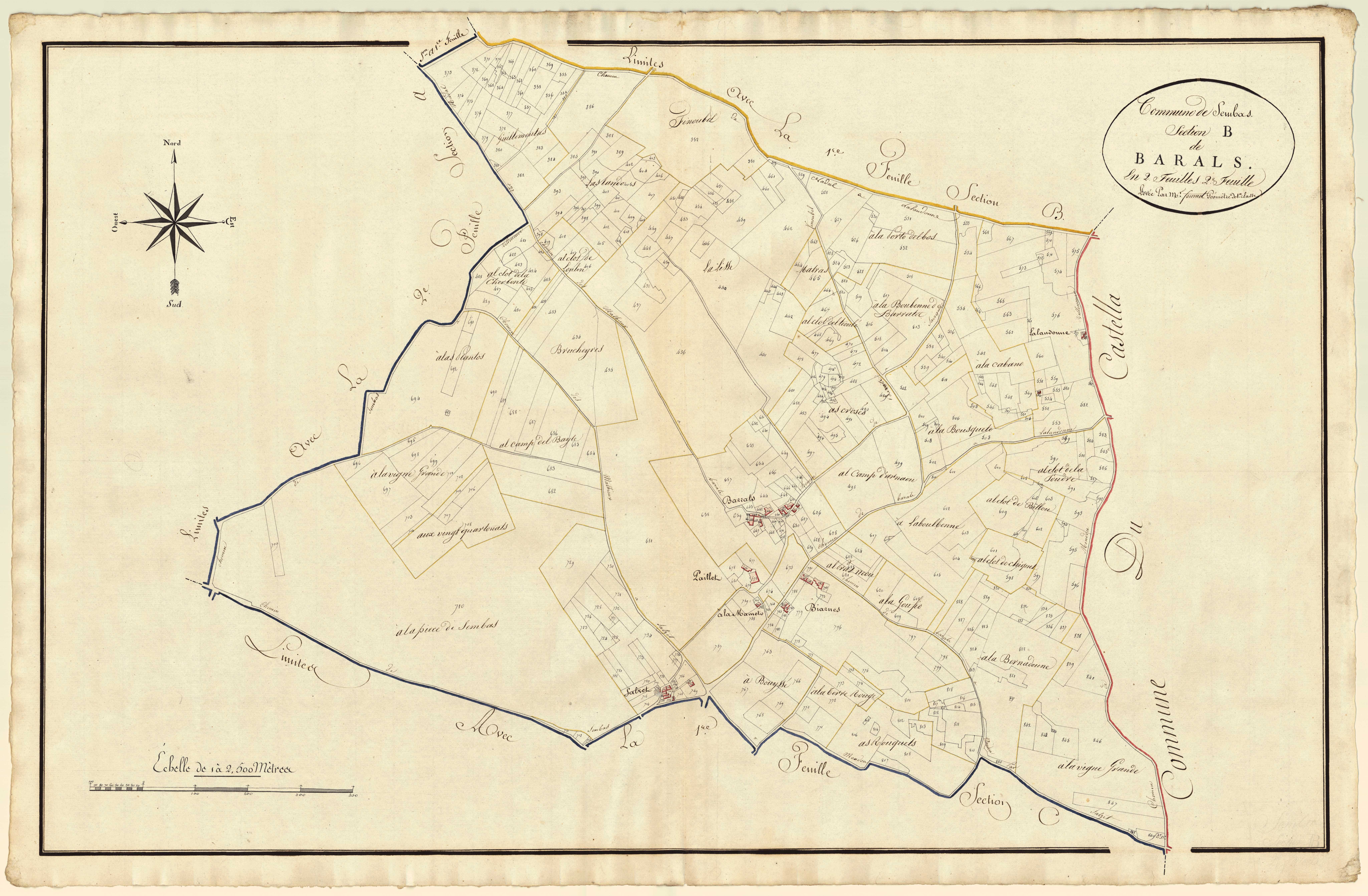Plan primitif, atlas-B2 Barals, Sembas