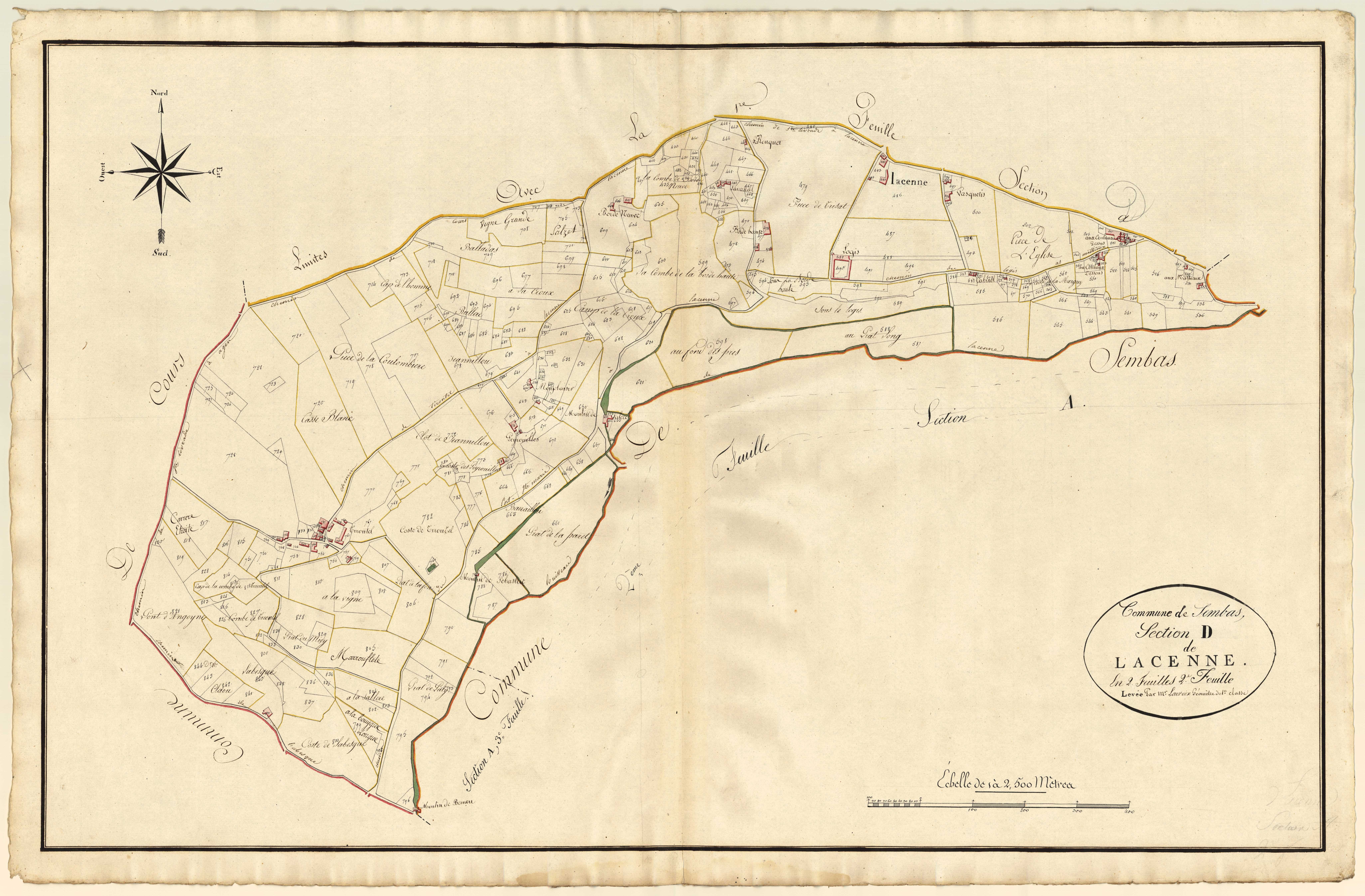 Plan primitif, atlas-D2 Lacenne, Sembas