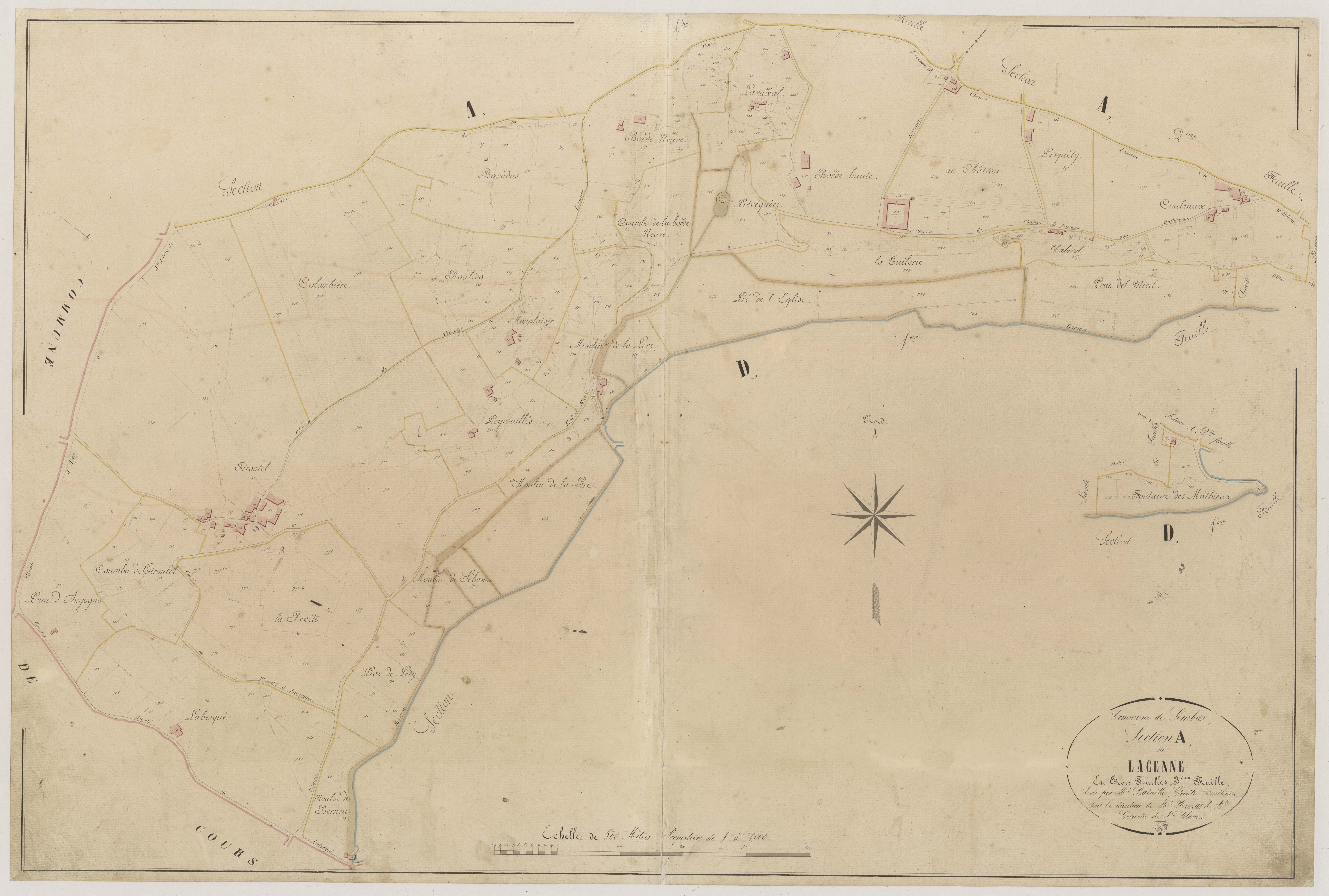 Plan napoléonien-A3 Lacenne, Sembas