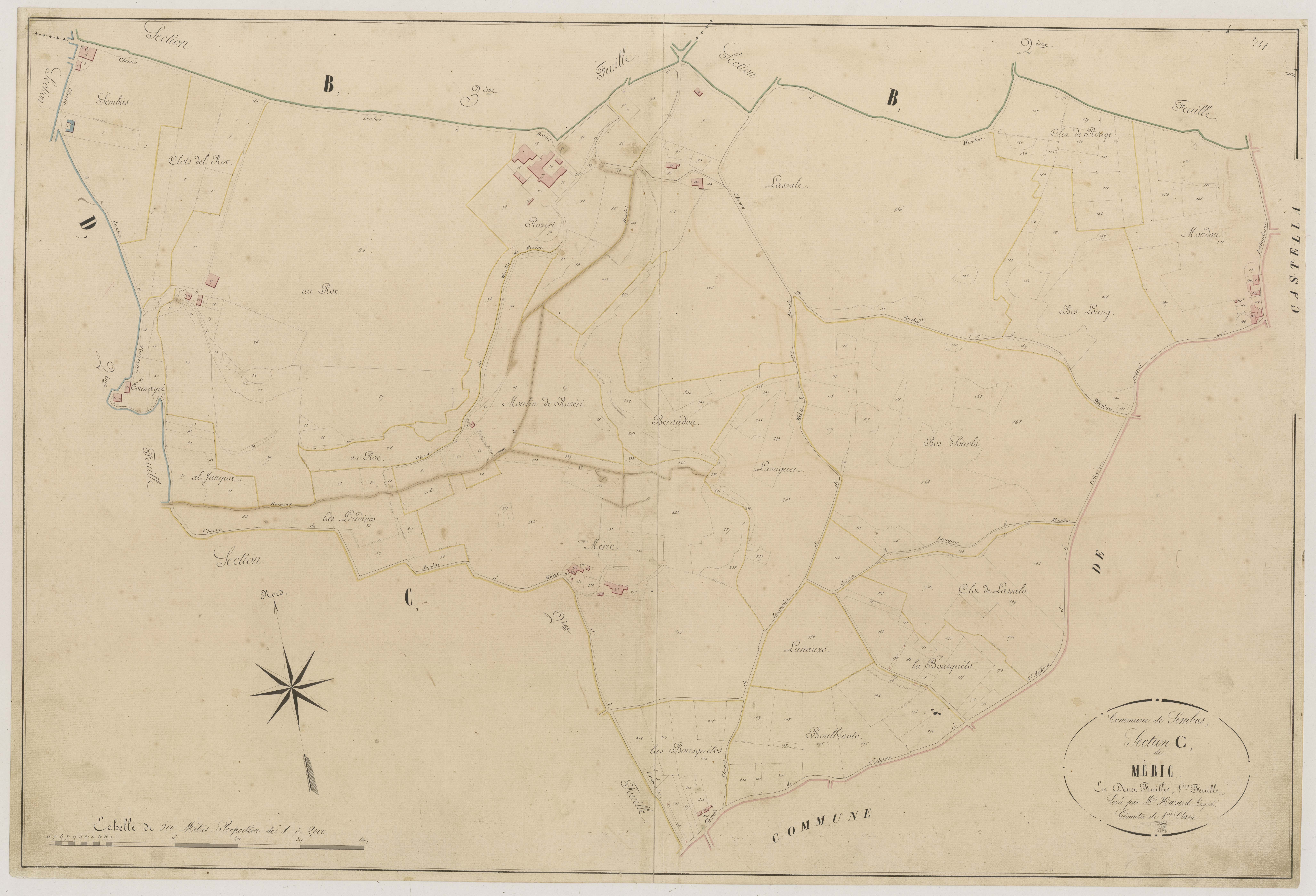 Plan napoléonien-C1 Mèric, Sembas