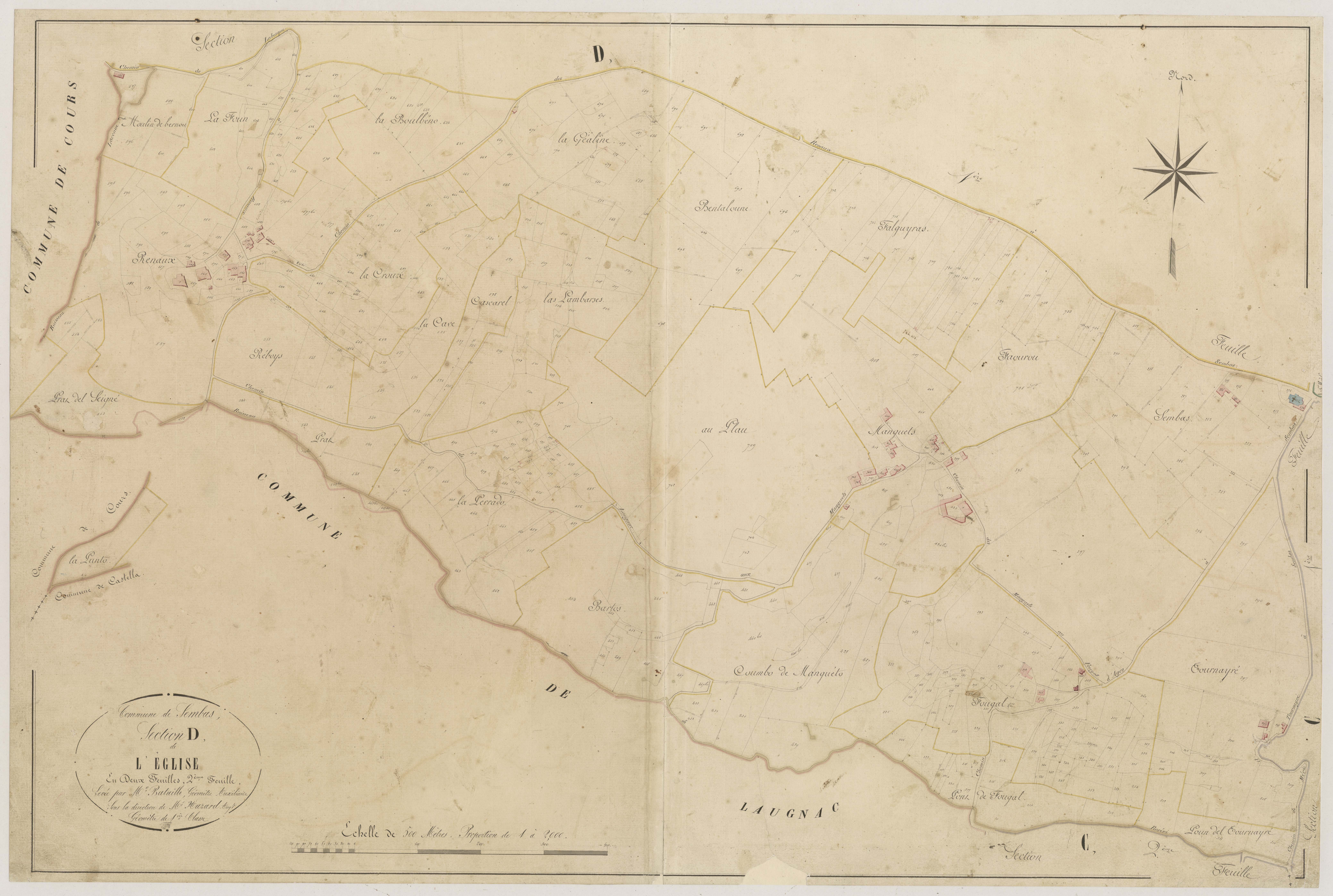 Plan napoléonien-D2 L’Eglise, Sembas