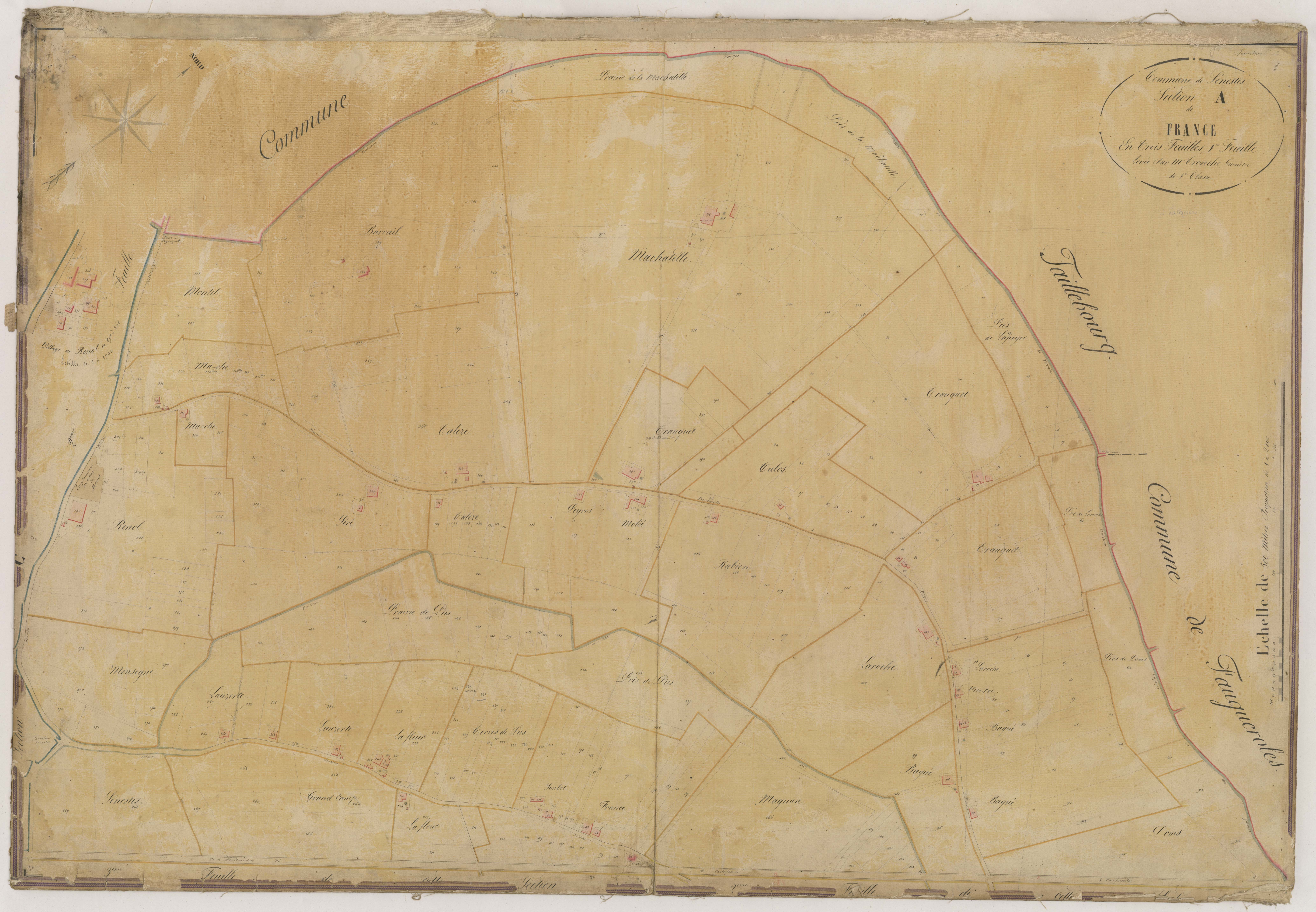 Plan napoléonien-A1 France, Sénestis