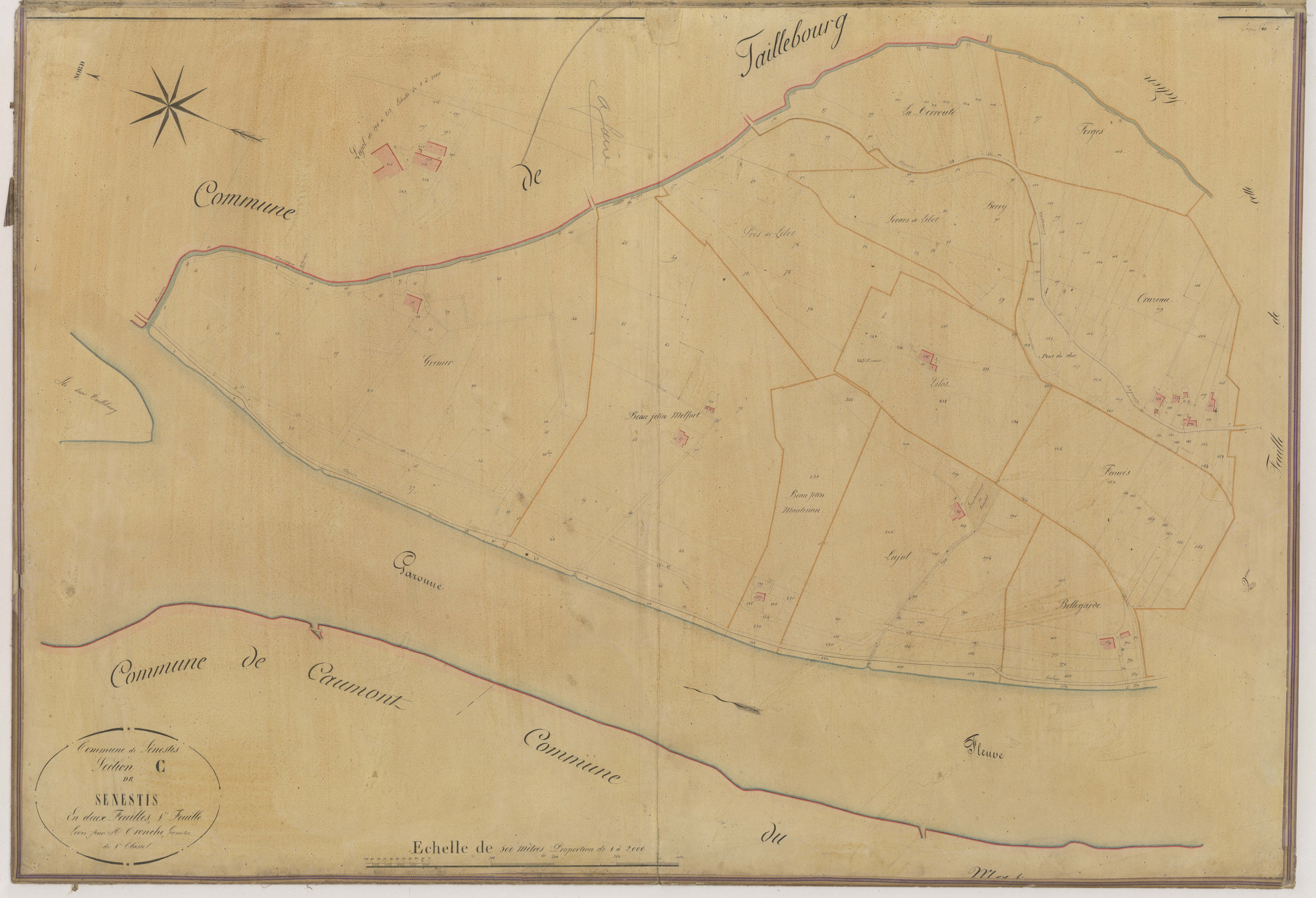Plan napoléonien-C1 Sénestis, Sénestis
