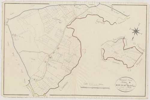 Plan primitif, atlas-B1 Roussauxet de Saint-Caprais, Sénestis