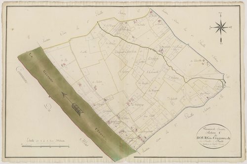Plan primitif, atlas-C2 Le Bourg des Cruzeaux, Sénestis
