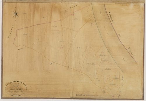 Plan napoléonien-D2 Saint-Caprais (sic), Sénestis