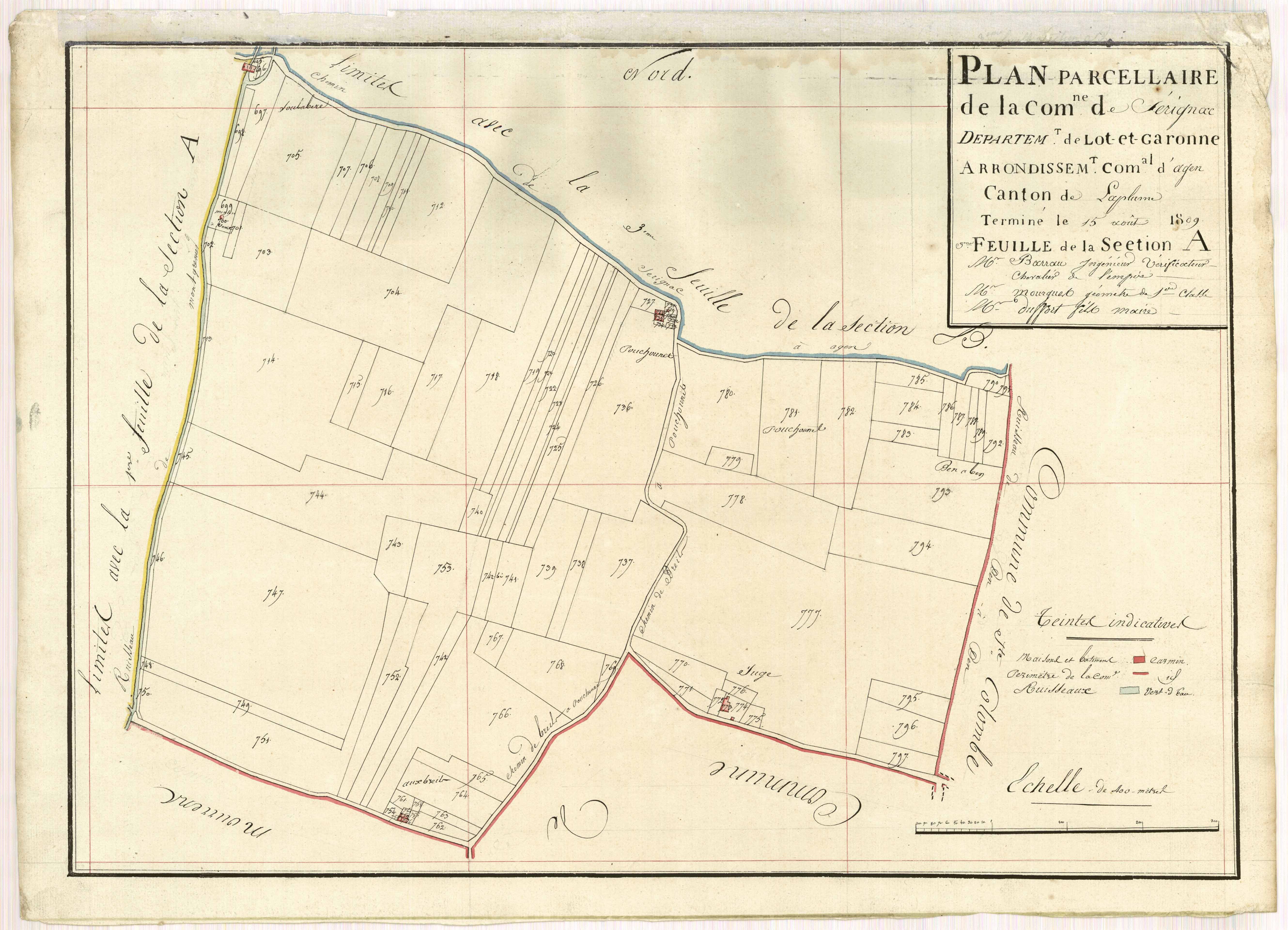 Plan primitif, atlas-A3, Sérignac-sur-Garonne