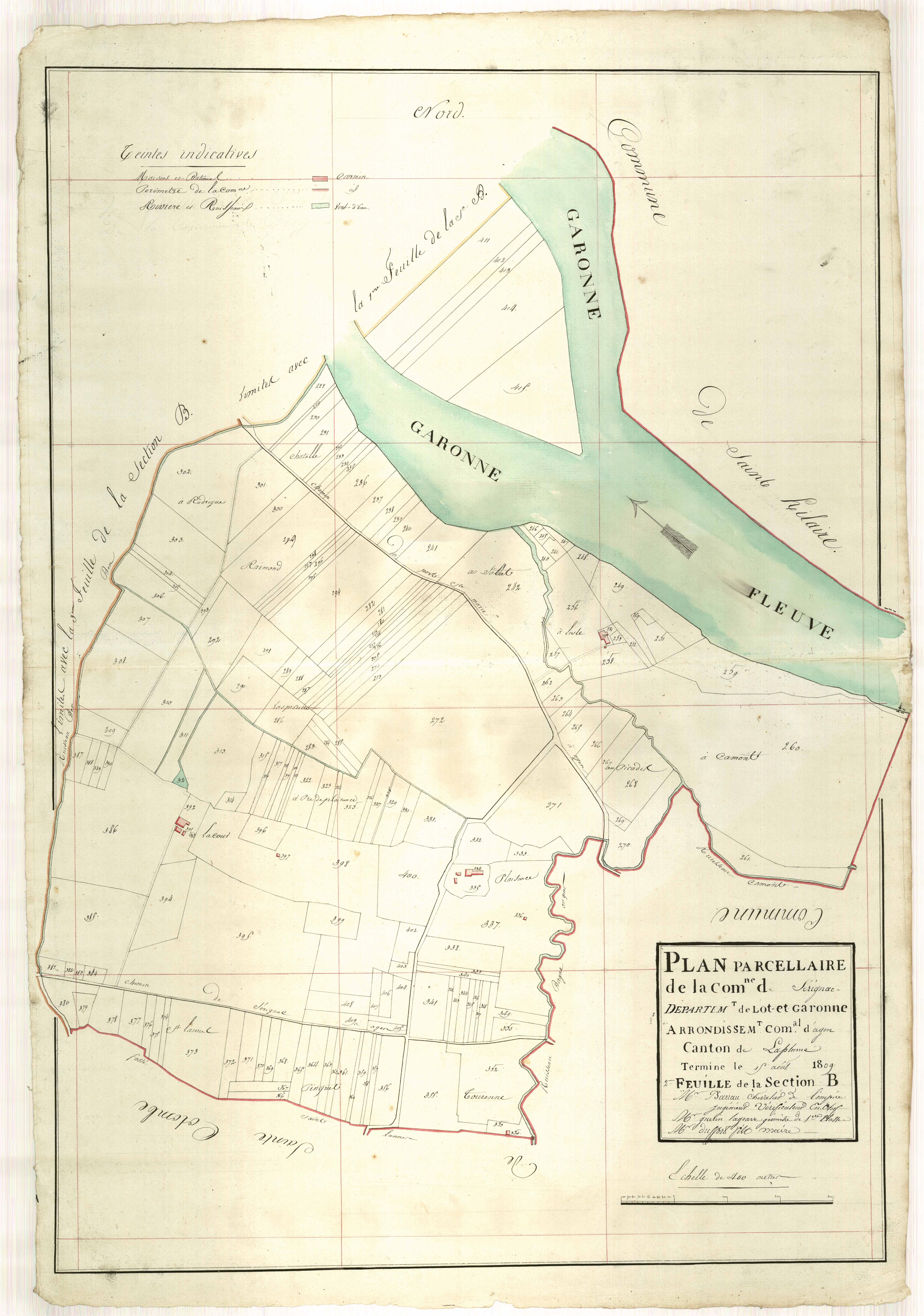 Plan primitif, atlas-B2, Sérignac-sur-Garonne