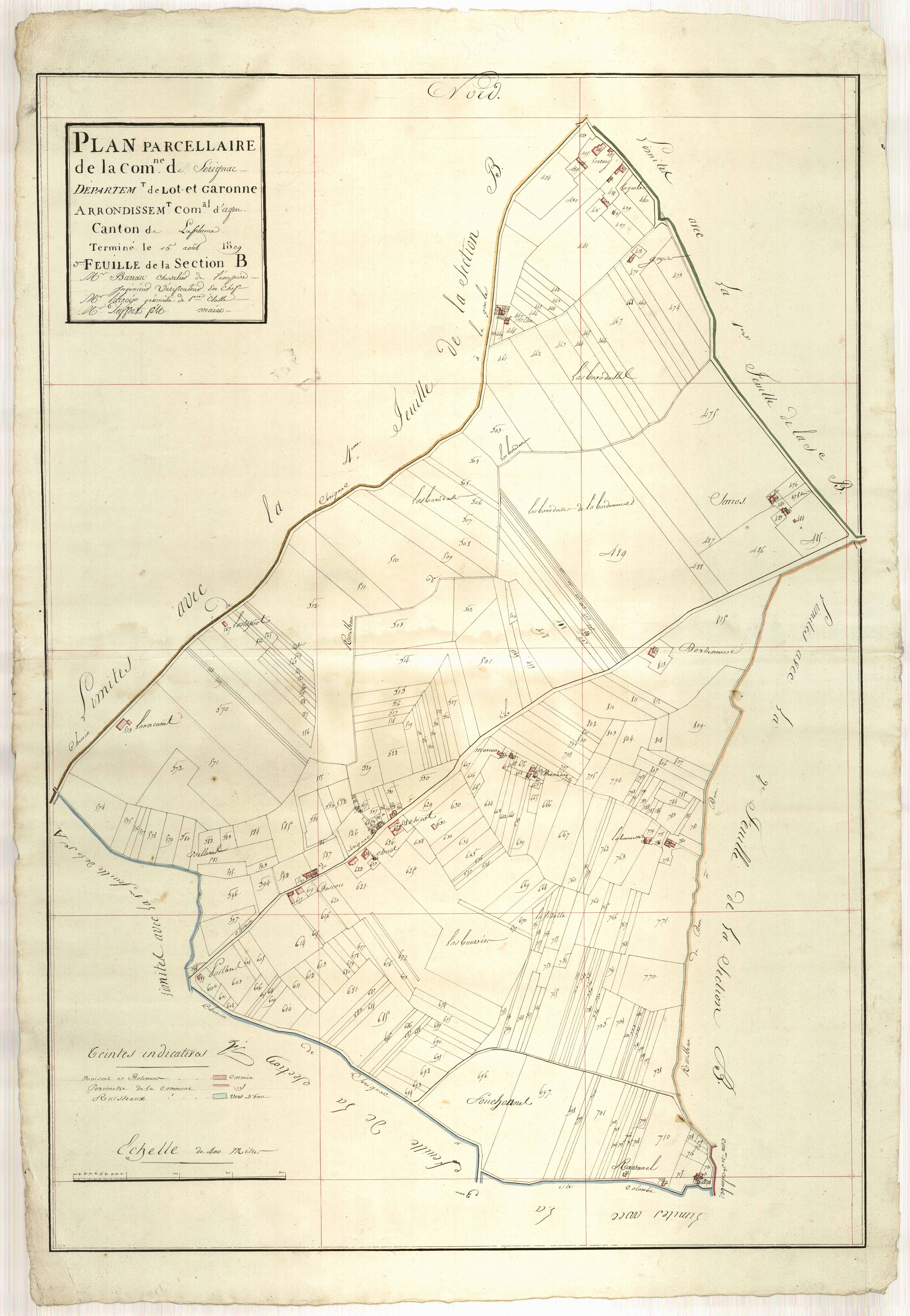 Plan primitif, atlas-B3, Sérignac-sur-Garonne