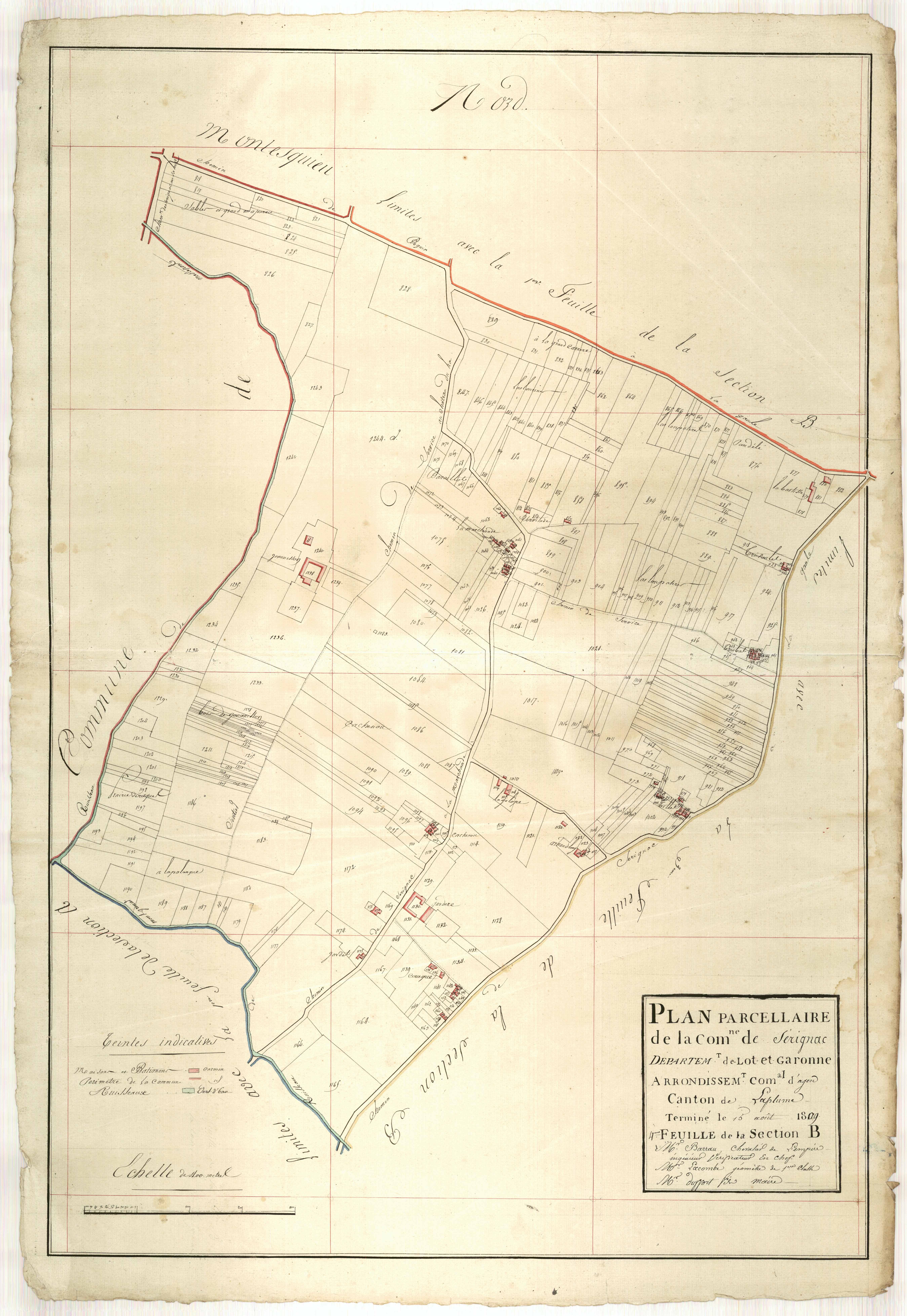 Plan primitif, atlas-B4, Sérignac-sur-Garonne