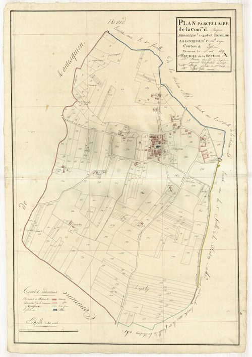 Plan primitif, atlas-A1, Sérignac-sur-Garonne
