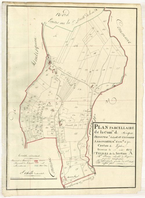 Plan primitif, atlas-A2, Sérignac-sur-Garonne