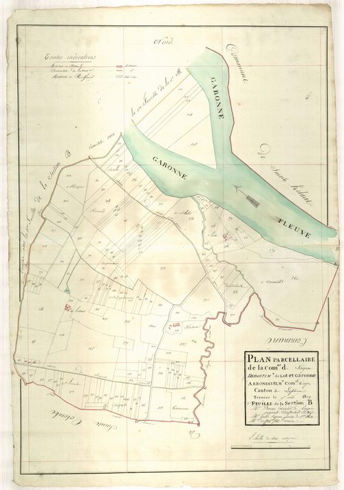 Plan primitif, atlas-B2, Sérignac-sur-Garonne