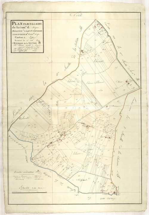 Plan primitif, atlas-B3, Sérignac-sur-Garonne