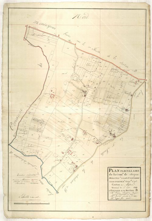 Plan primitif, atlas-B4, Sérignac-sur-Garonne