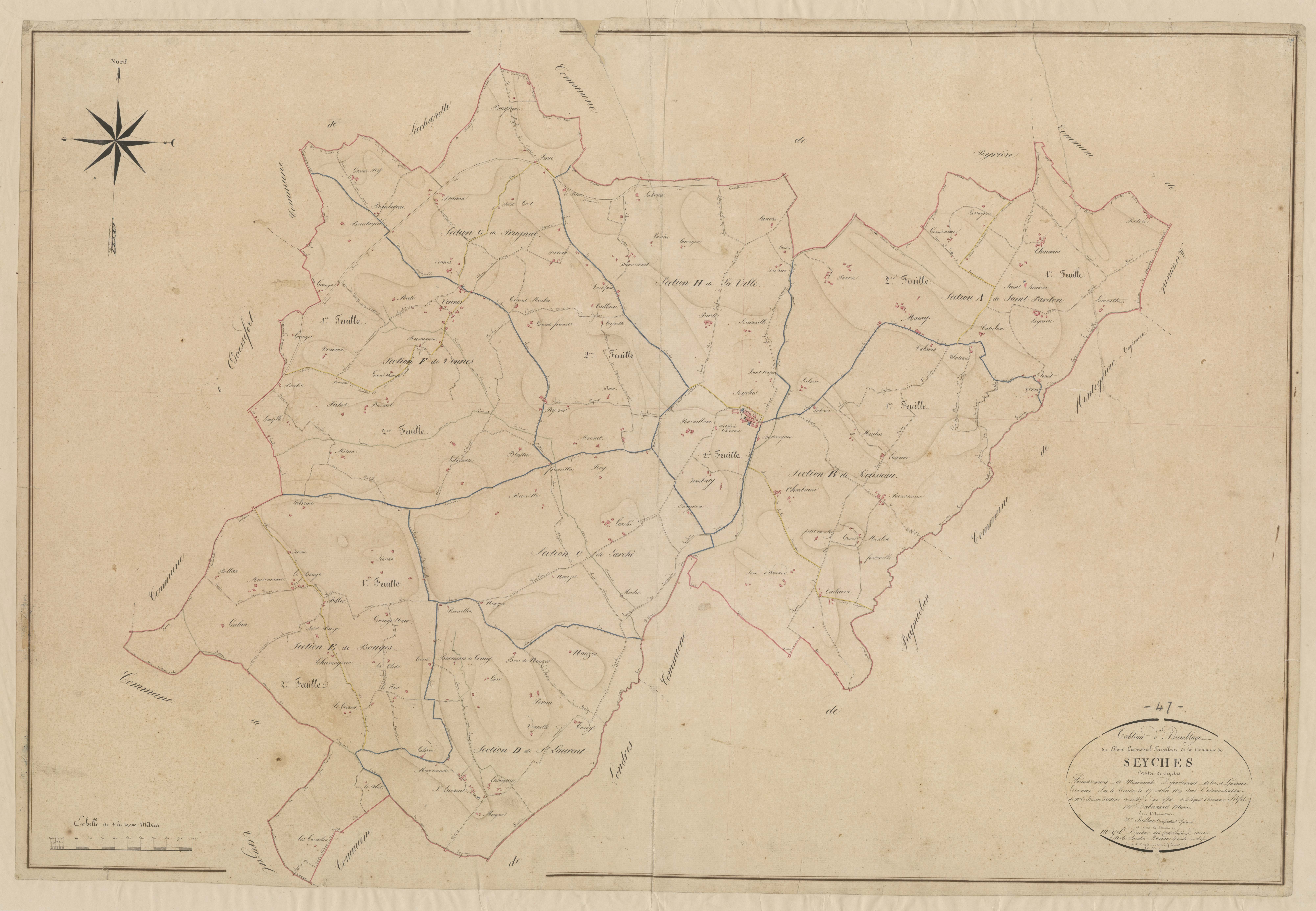Plan napoléonien, atlas-TA, Seyches