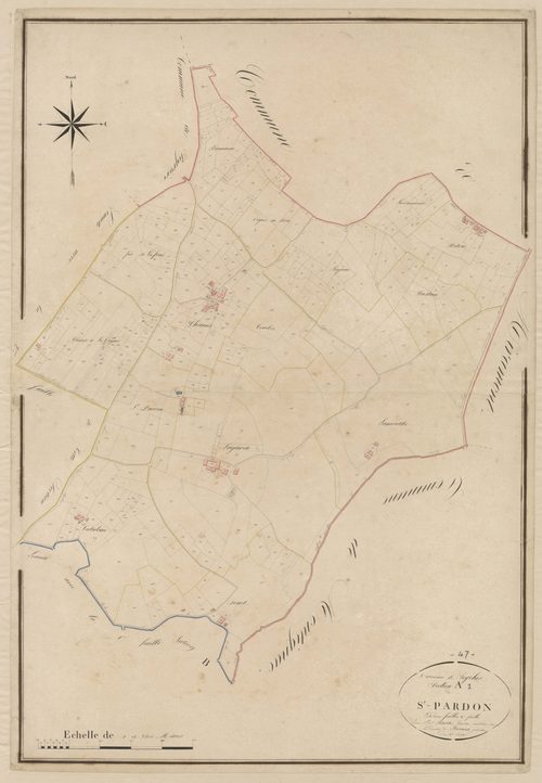 Plan napoléonien, atlas-A1 Saint-Pardoux, Seyches
