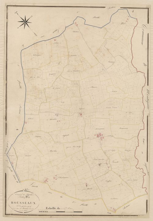 Plan napoléonien, atlas-B1 Rousseaux, Seyches