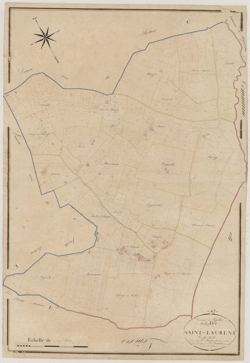 Plan napoléonien, atlas-D Saint-Laurent, Seyches