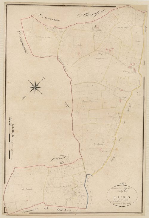 Plan napoléonien, atlas-E2 Bouges, Seyches