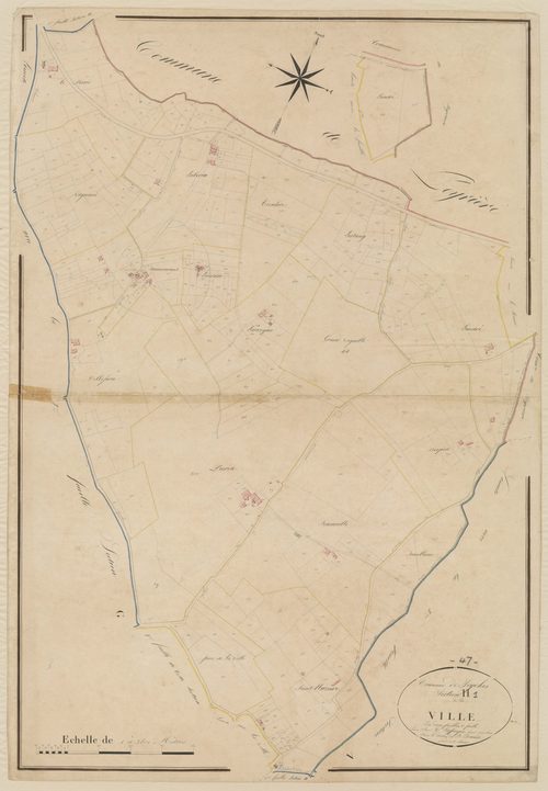 Plan napoléonien, atlas-H1 La Ville, Seyches