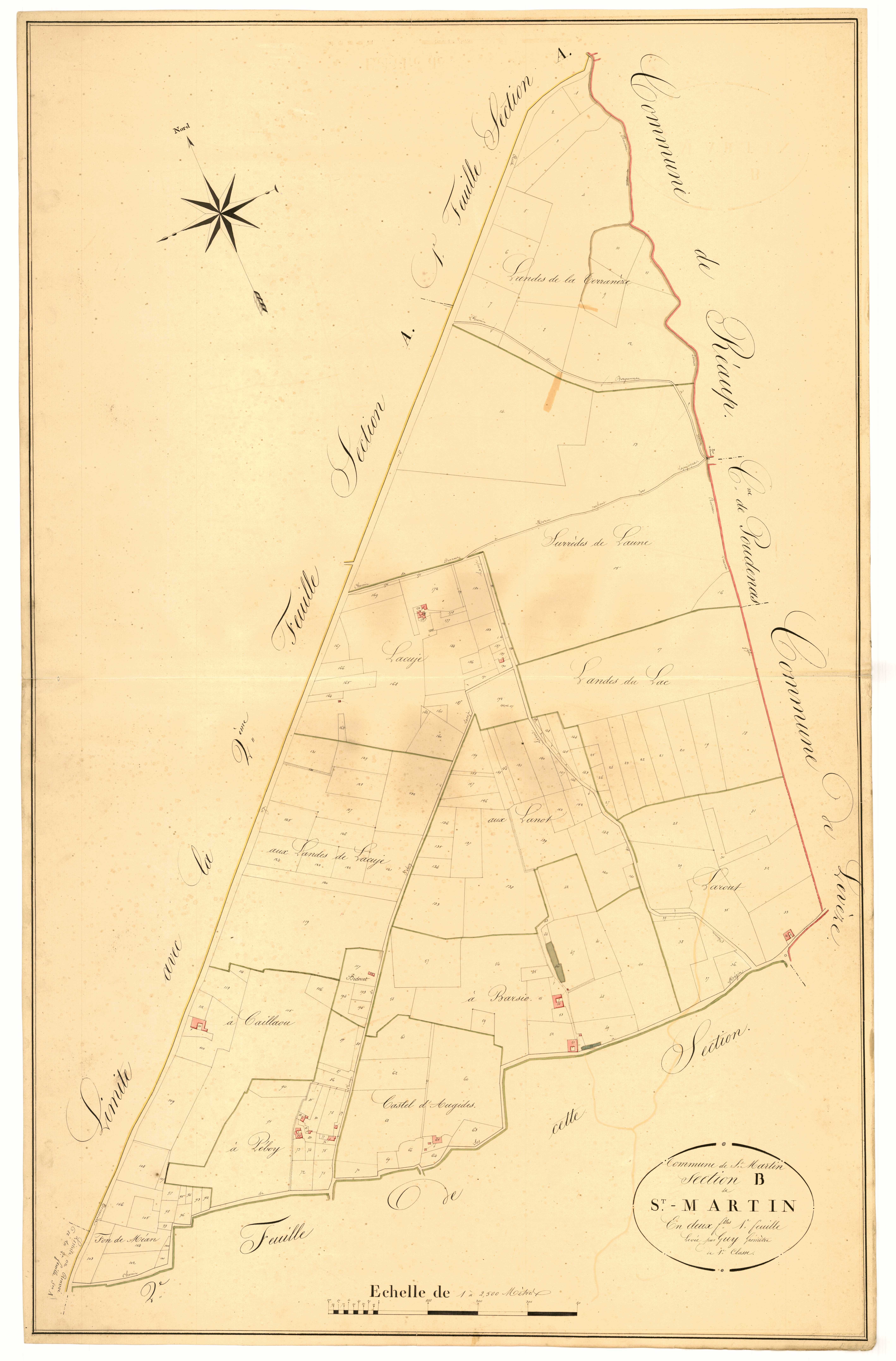 Plan napoléonien, atlas-B1 Saint-Martin, Saint-Martin (voir Sos)