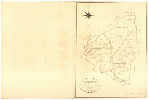 Plan napoléonien, atlas-TA, Saint-Martin (voir Sos)