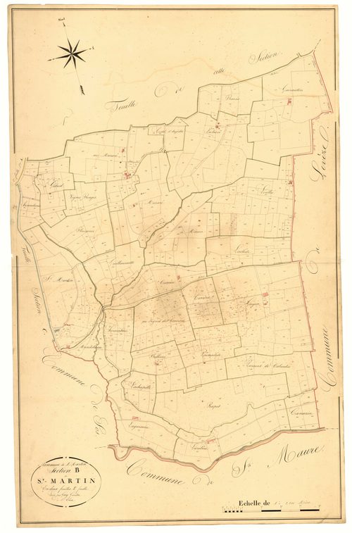 Plan napoléonien, atlas-B2 Saint-Martin, Saint-Martin (voir Sos)