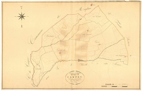 Plan napoléonien, atlas-C1 Campet, Saint-Martin (voir Sos)