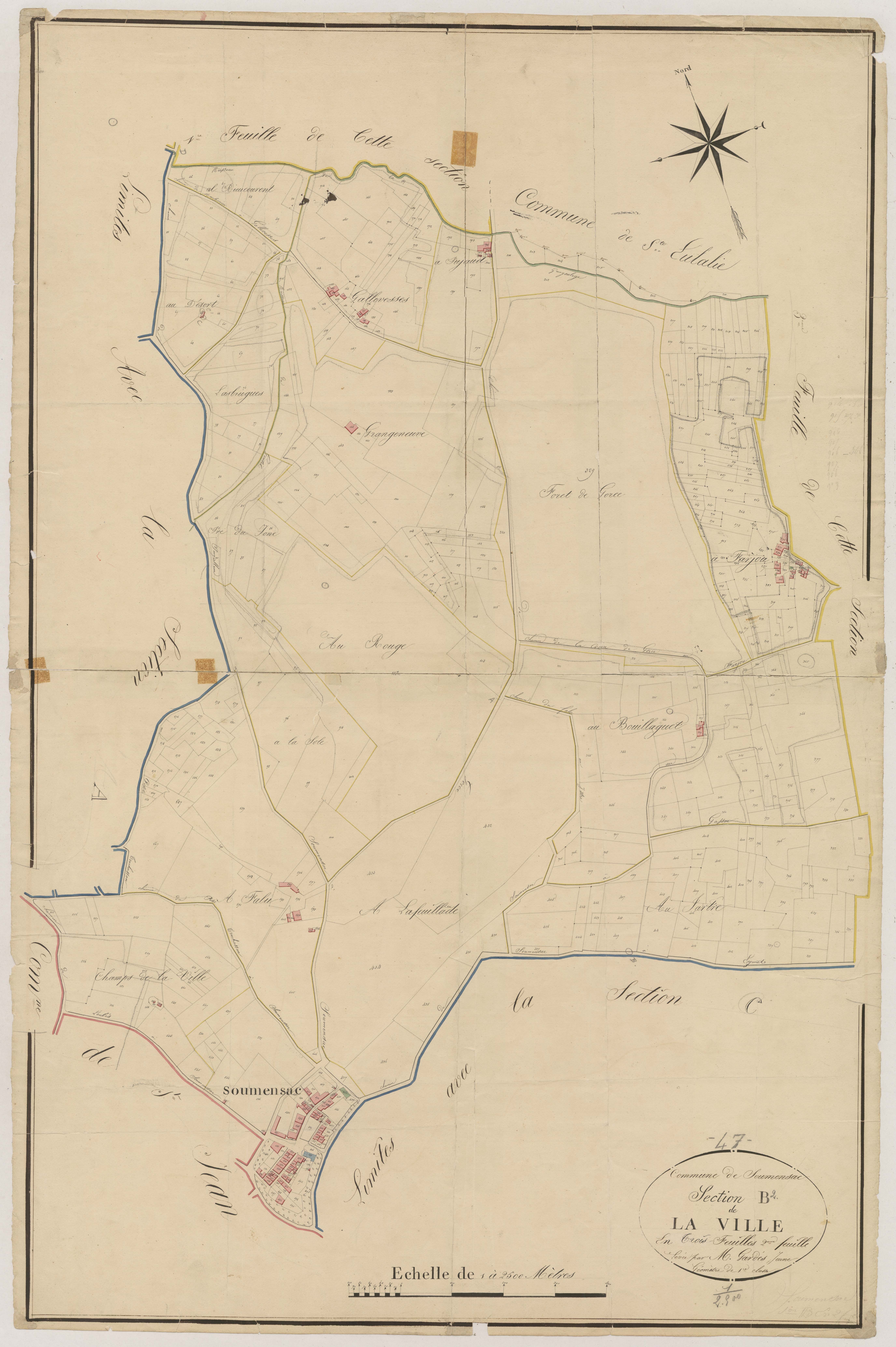 Plan napoléonien, atlas-B2 Truchassou, Soumensac
