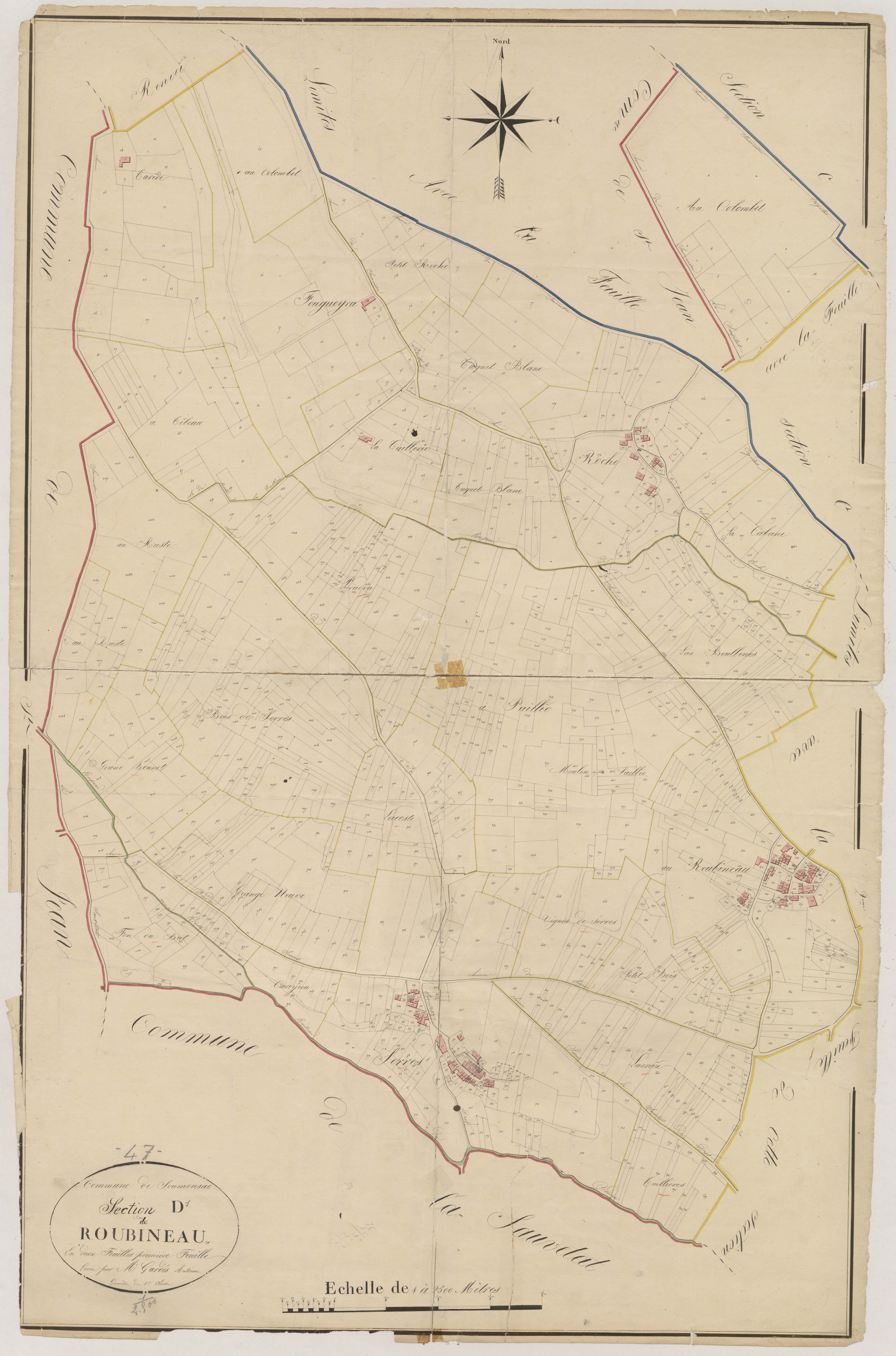 Plan napoléonien, atlas-D1 Roubineau, Soumensac