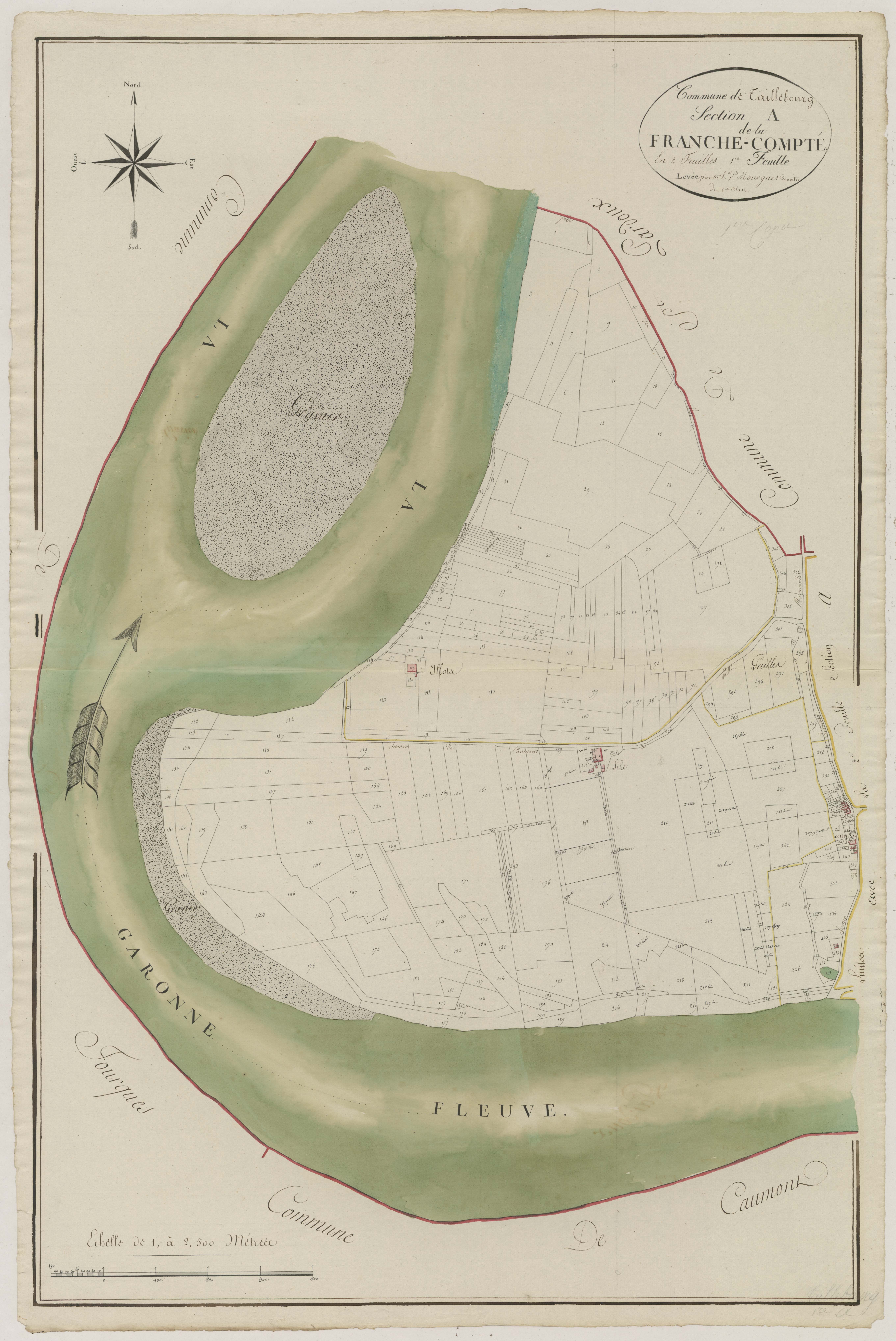 Plan primitif, atlas-A1 Franche-Compté, Taillebourg