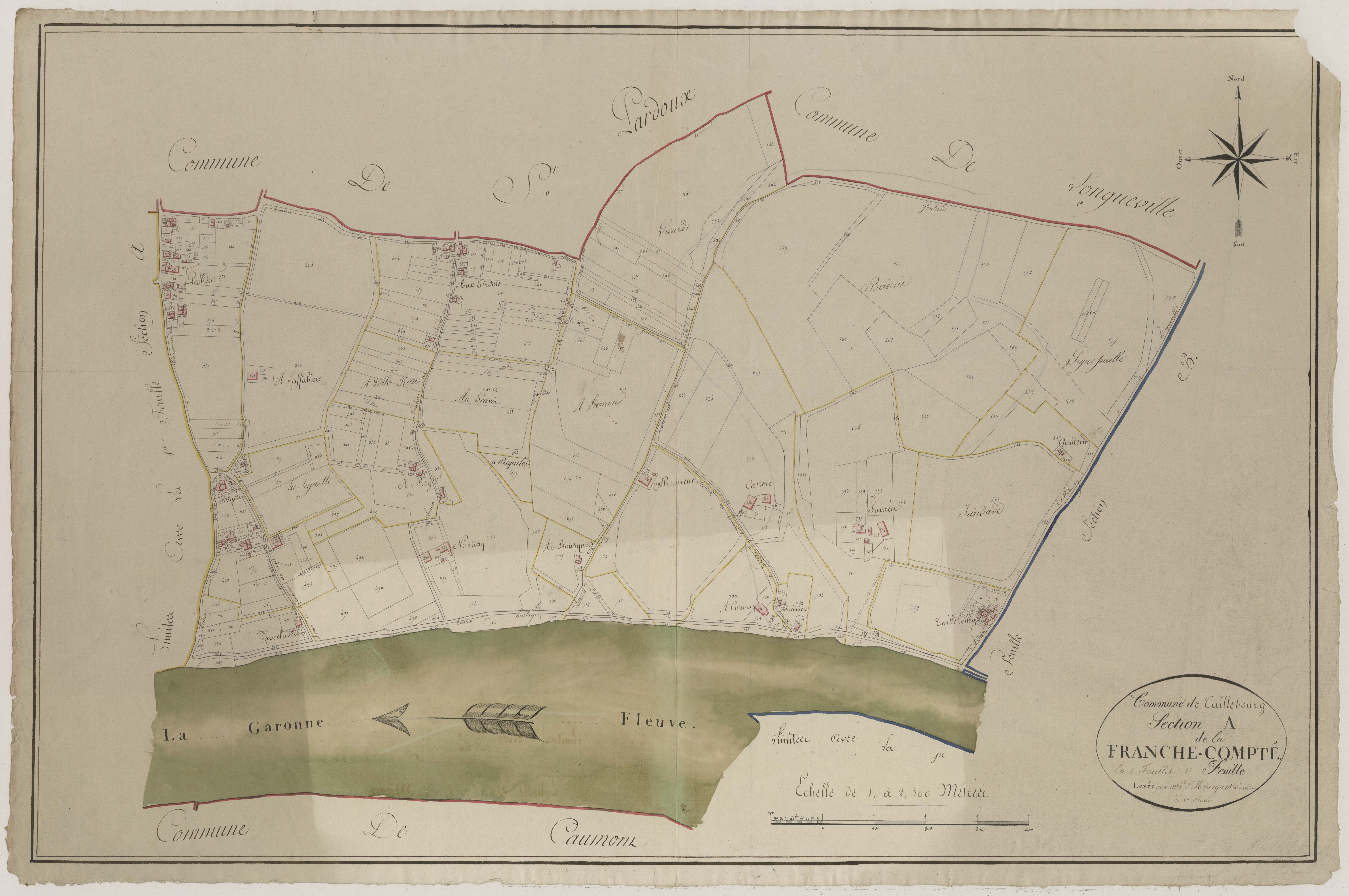 Plan primitif, atlas-A2 Franche-Compté, Taillebourg