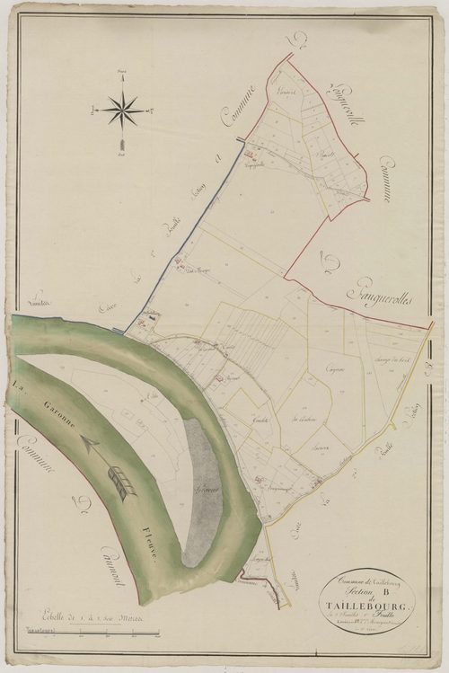 Plan primitif, atlas-B1 Taillebourg, Taillebourg
