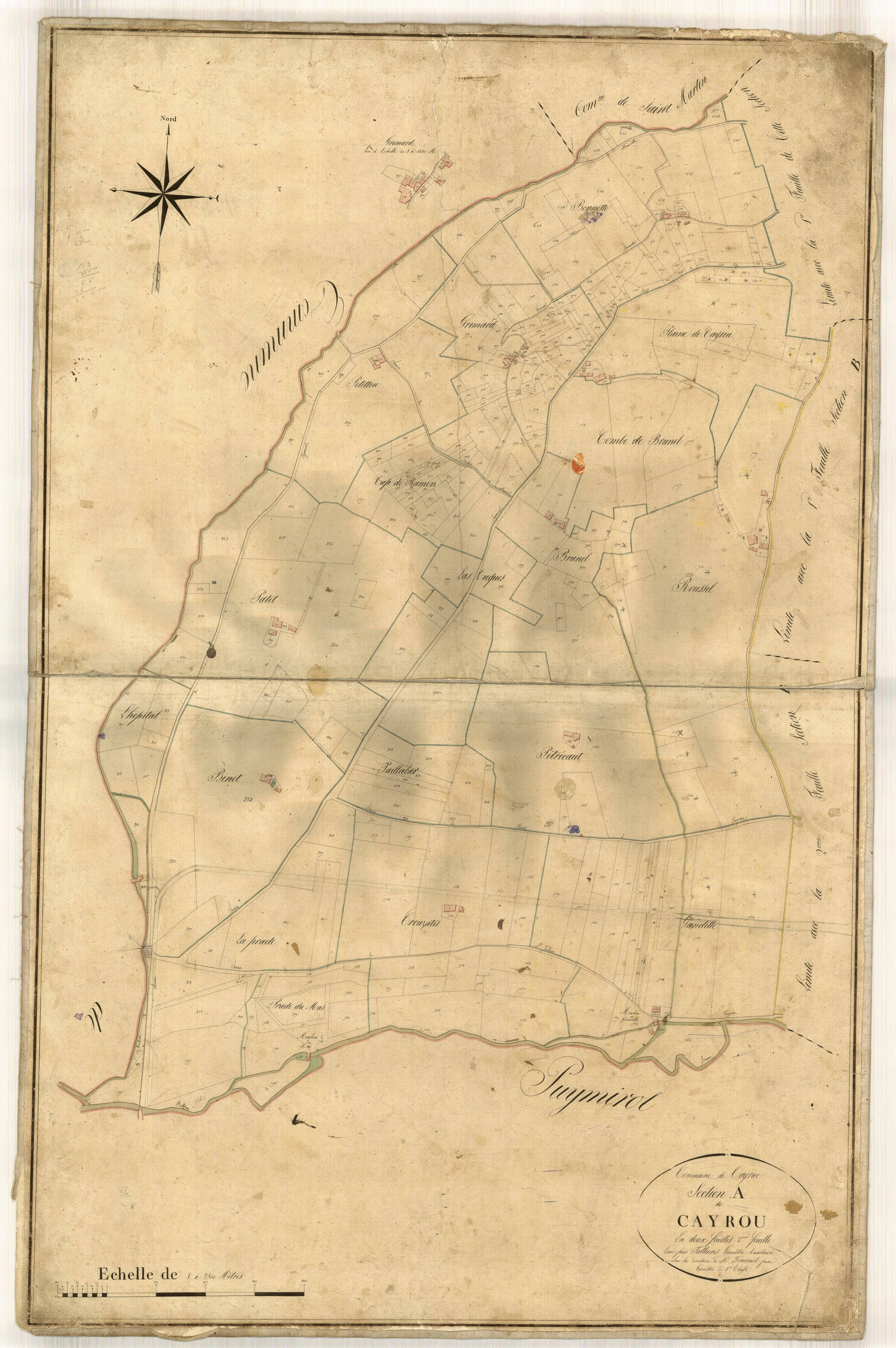 Plan napoléonien-A2 Cayrou, Tayrac