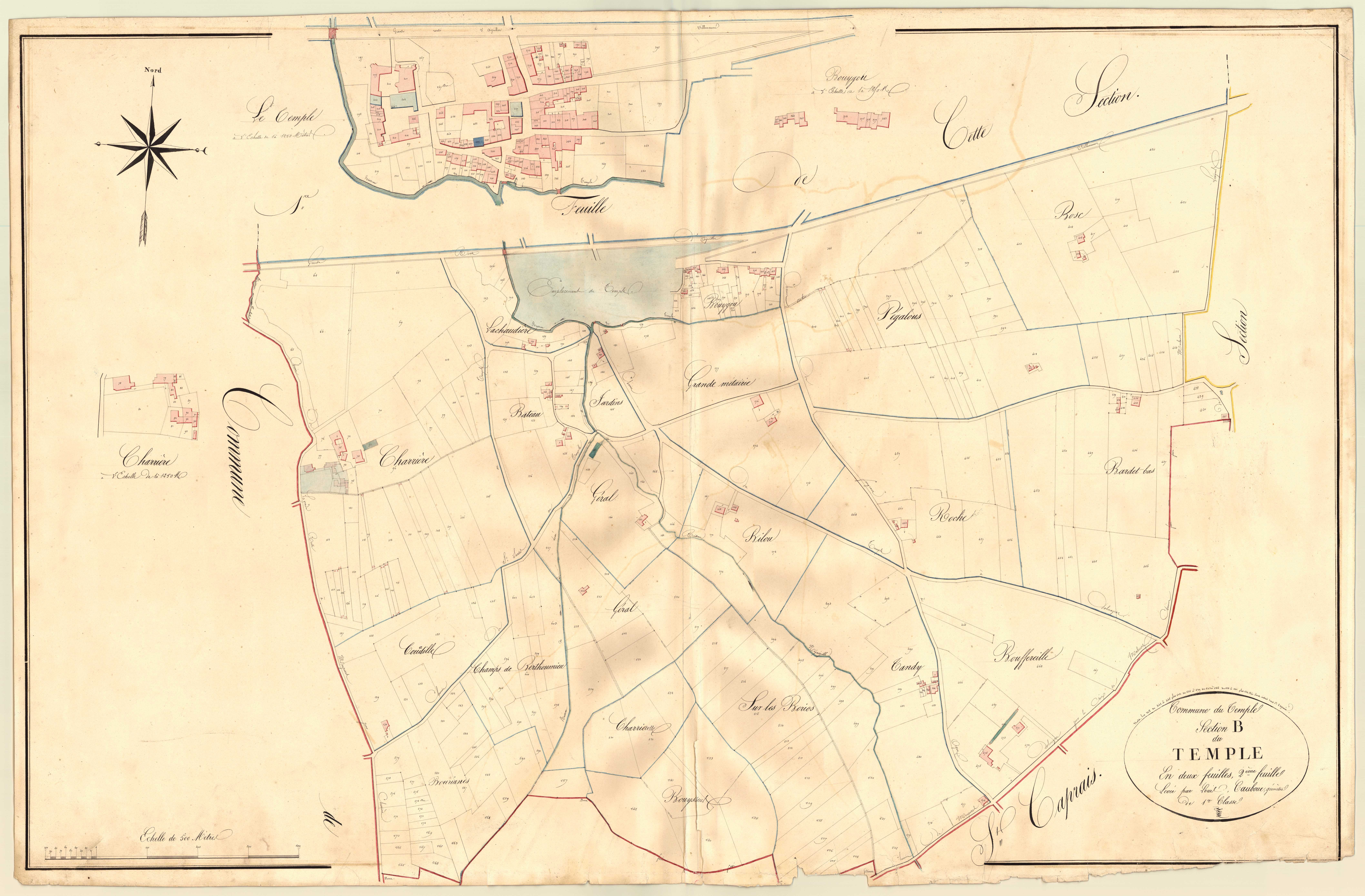 Plan napoléonien, atlas-B2 Le Temple, Temple-sur-Lot (Le)