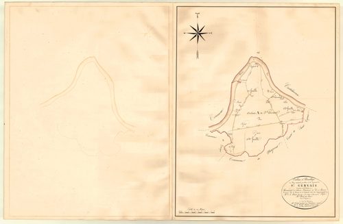 Plan napoléonien, atlas-TA, Saint-Gervais (voir Le Temple)