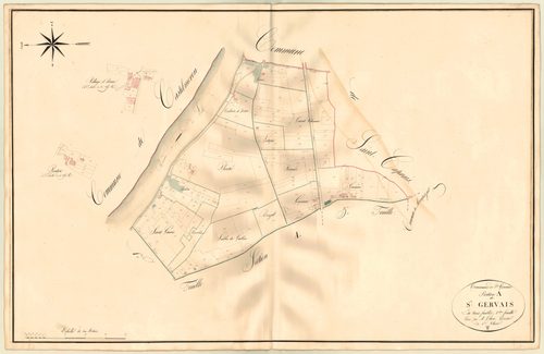 Plan napoléonien, atlas-A2 Saint-Gervais, Saint-Gervais (voir Le Temple)