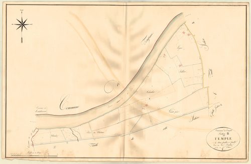 Plan napoléonien, atlas-B1 Le Temple, Temple-sur-Lot (Le)