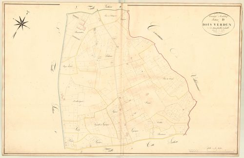 Plan napoléonien, atlas-D1 Bois Verdun, Tombeboeuf