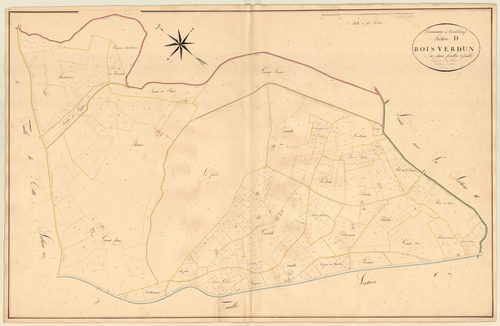 Plan napoléonien, atlas-D2 Bois Verdun, Tombeboeuf