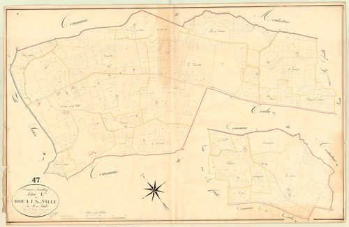 Plan napoléonien, atlas-E Moulin de la Ville, Tombeboeuf