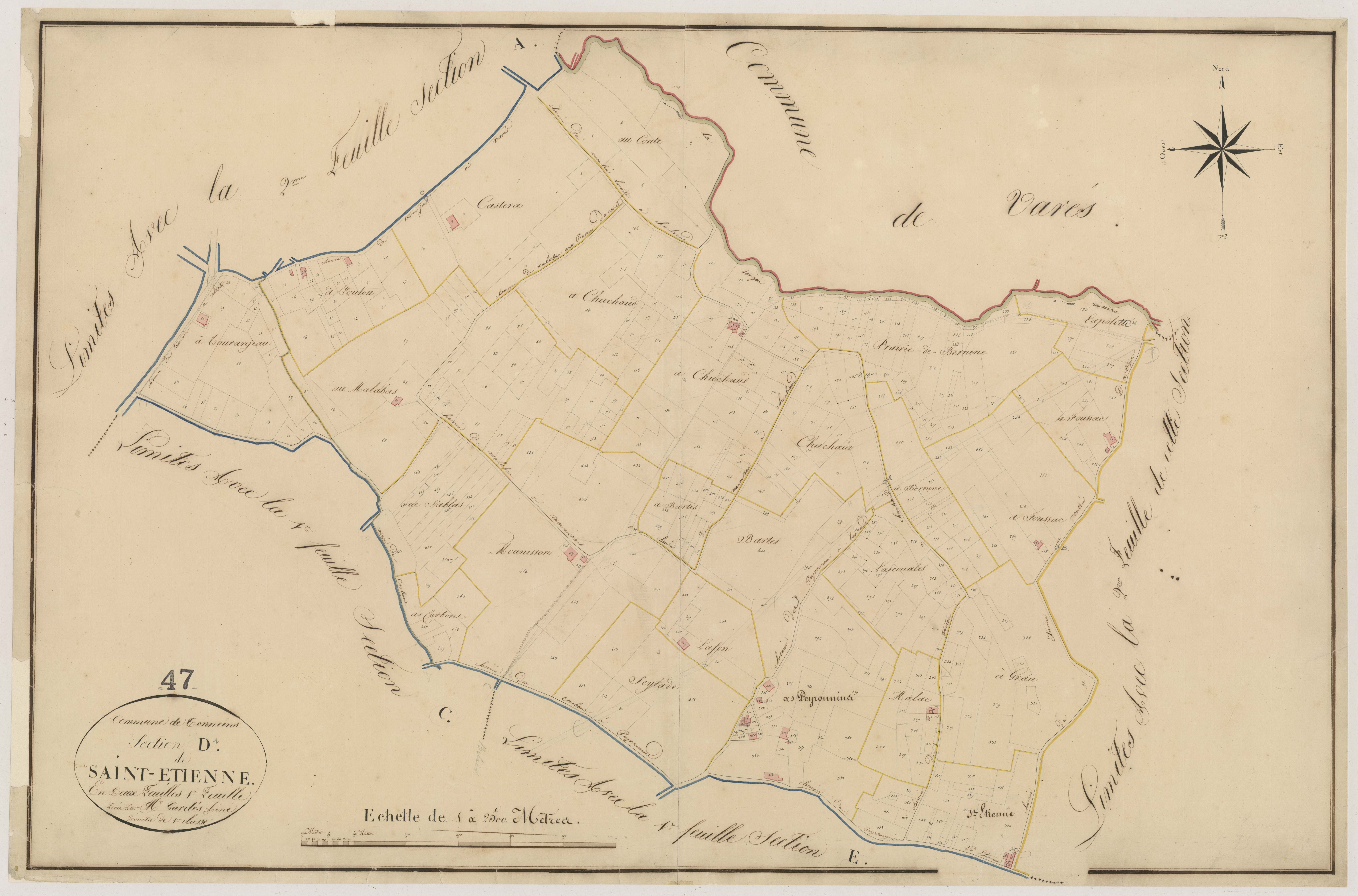 Plan napoléonien, atlas-D1 Saint-Etienne, Tonneins