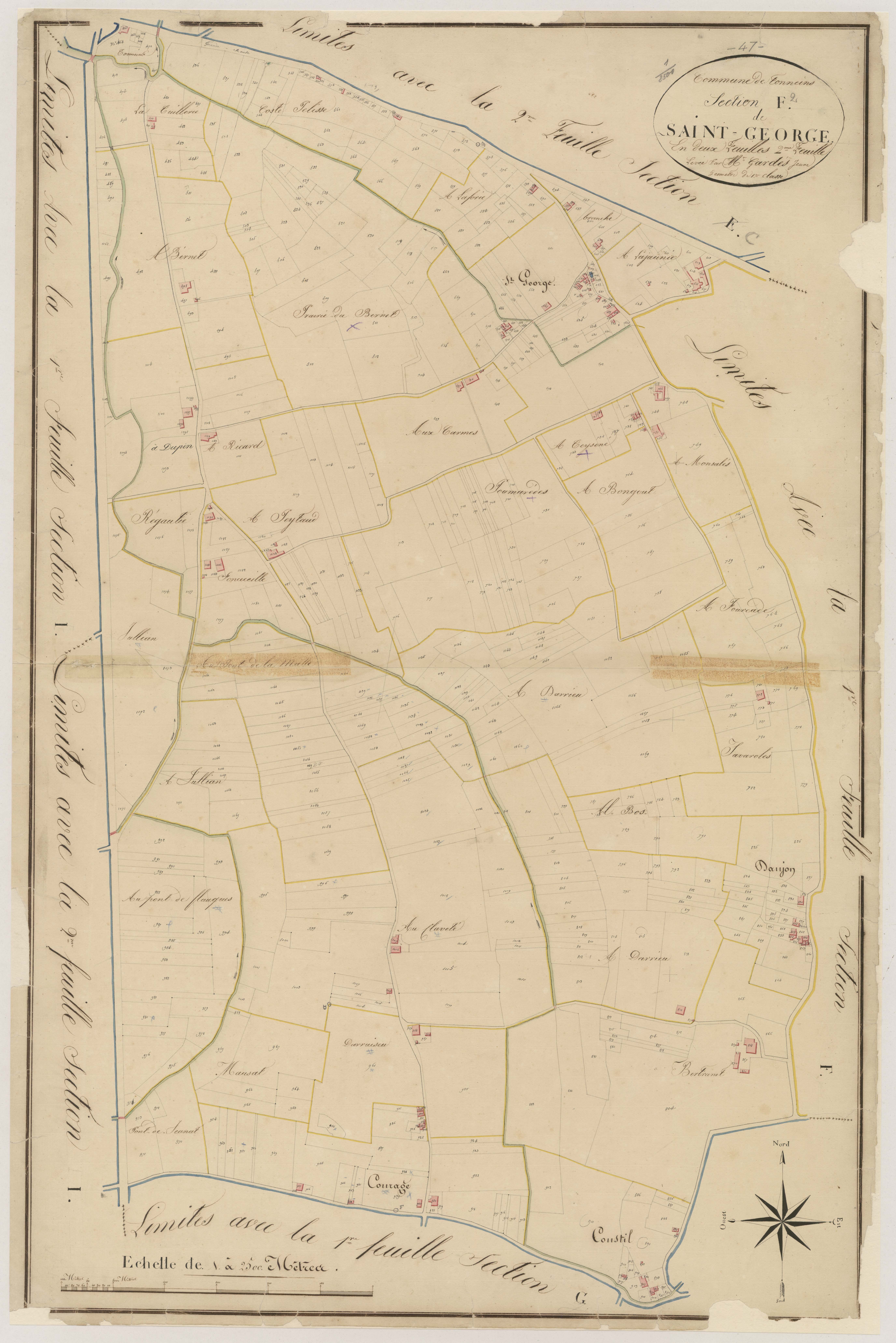 Plan napoléonien, atlas-F2 Saint-George, Tonneins